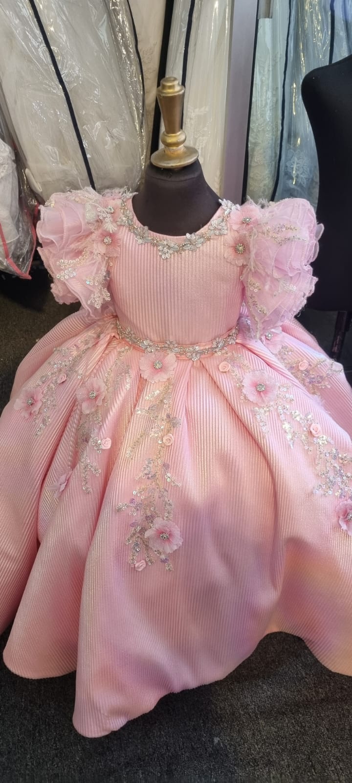 Vestido de Presentación - Elegancia Infantil Real Mod: Bambina