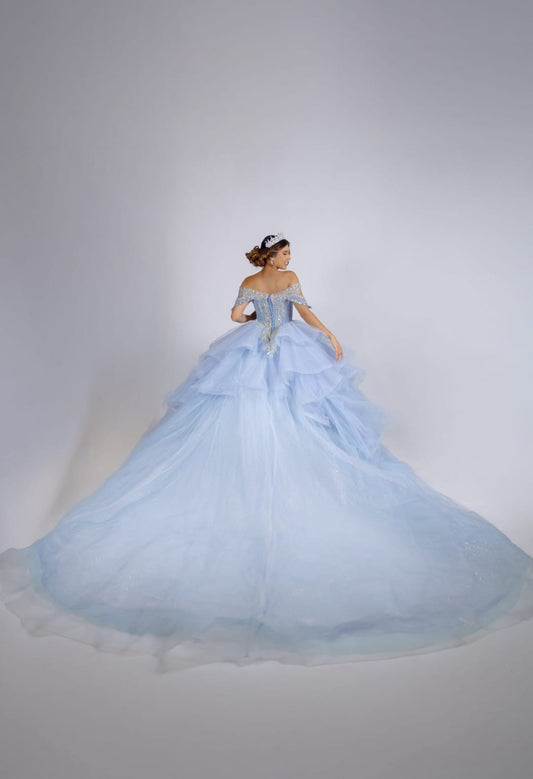 Majesty: El Vestido de tus Sueños – Alta Costura Exclusiva, Mod: FRN2002 Azul cielo