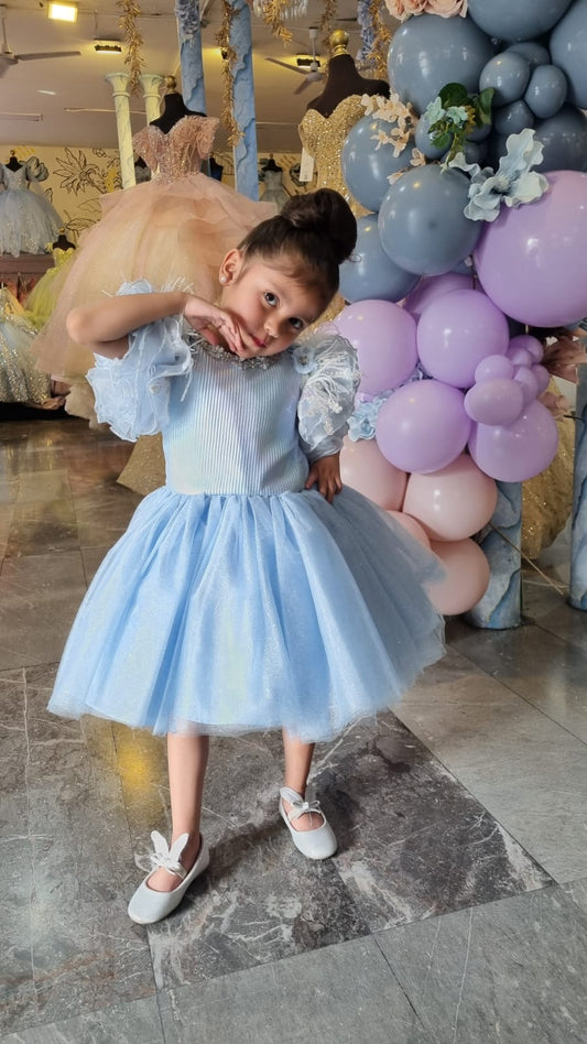 Vestido de Presentación - Elegancia Infantil Real Mod: Bambina