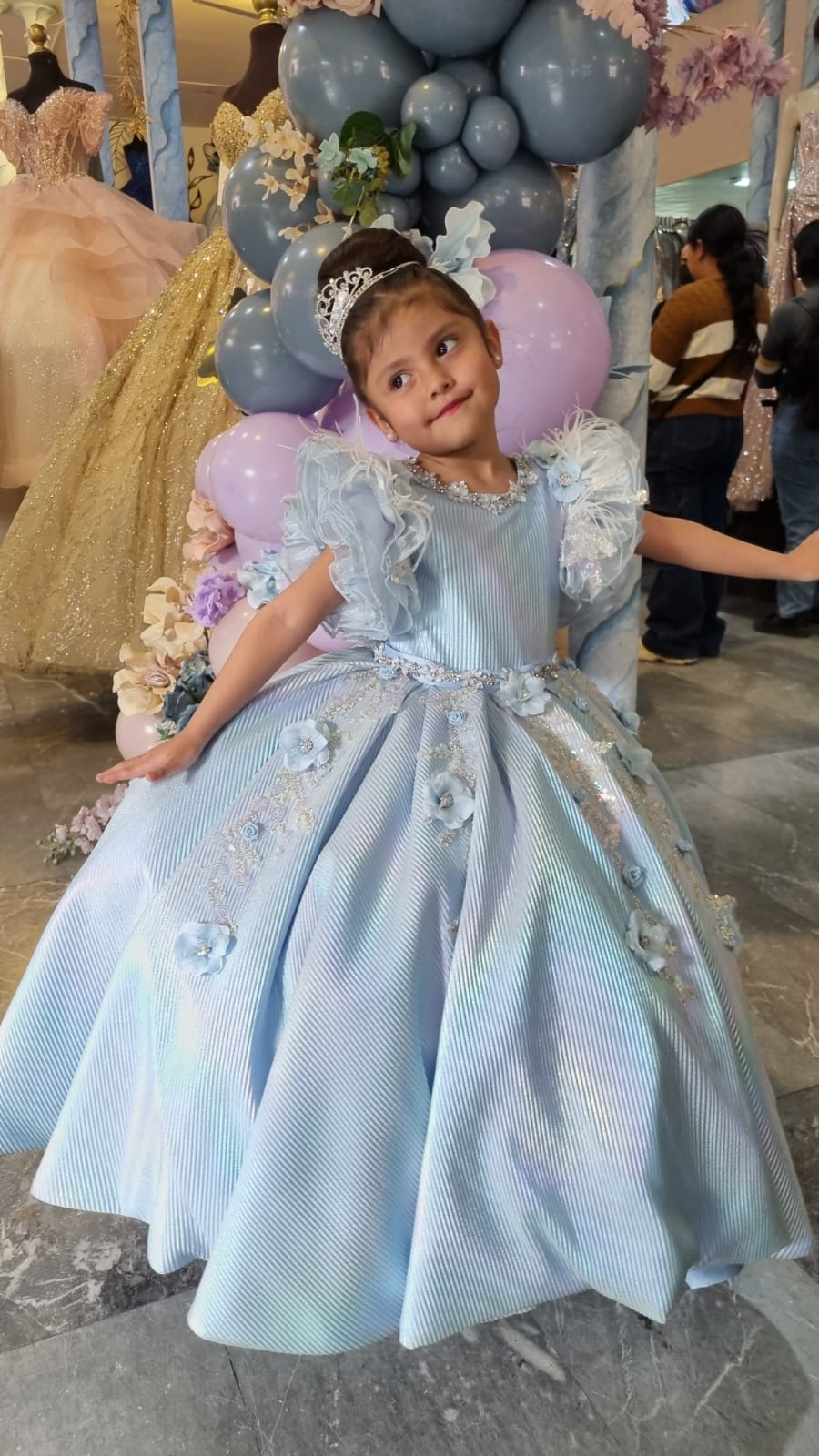 Vestido de Presentación - Elegancia Infantil Real Mod: Bambina