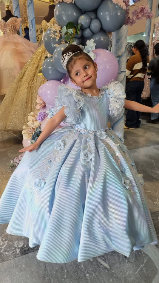 Vestido de Presentación - Elegancia Infantil Real Mod: Bambina