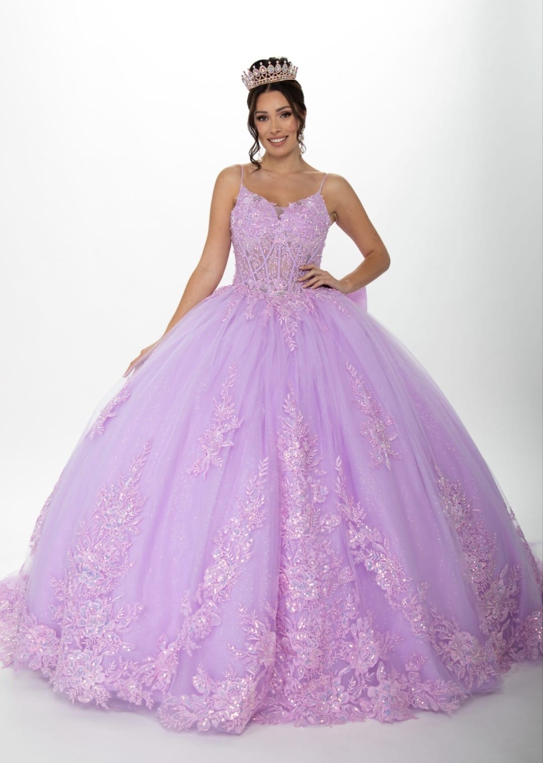 Vestido de XV Años Lila Tornasol - Edición Especial, Mod: 72360-XB