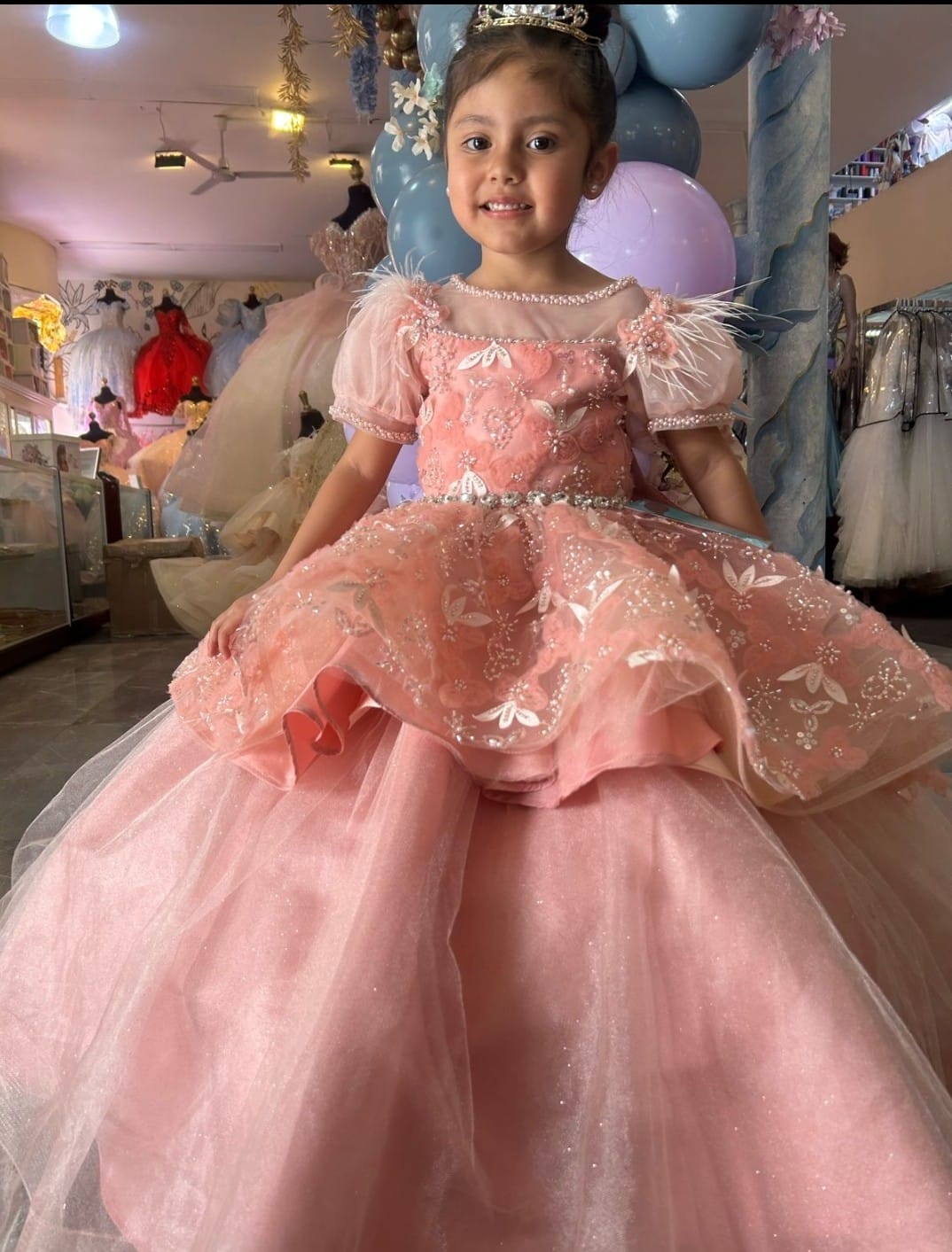 Vestido de Presentación - Elegancia Infantil Real, Mod: Casandra