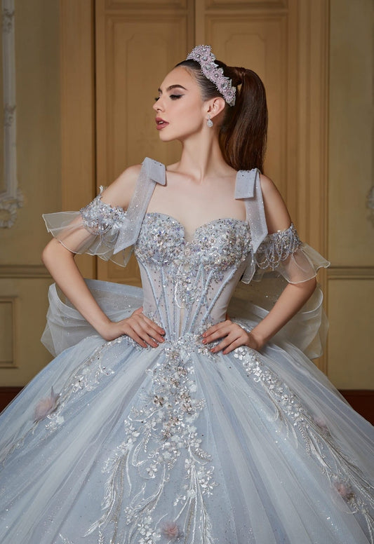 Majesty: El Vestido de tus Sueños – Alta Costura Exclusiva, Mod: 7CN2015 Azul cielo