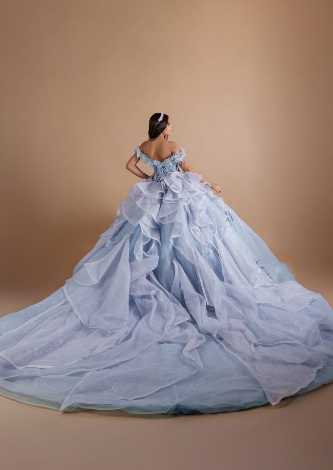 Majesty: El Vestido de tus Sueños – Alta Costura Exclusiva, Mod: FRN2028 Azul cielo