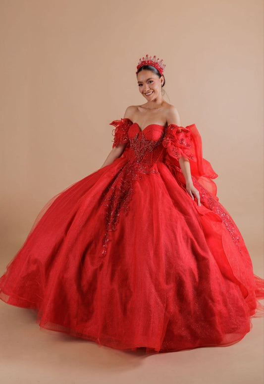 Majesty: El Vestido de tus Sueños – Alta Costura Exclusiva, Mod: SC7753 Color Rojo