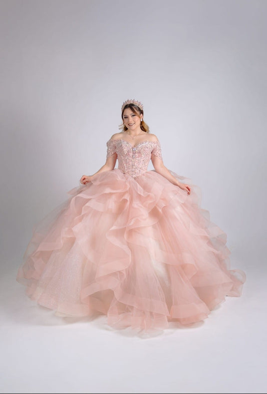 Majesty: El Vestido de tus Sueños – Alta Costura Exclusiva, Mod: FRN2069 Rosa/champagne