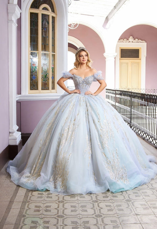 Majesty: El Vestido de tus Sueños – Alta Costura Exclusiva, Mod: FRN2053 Azul cielo